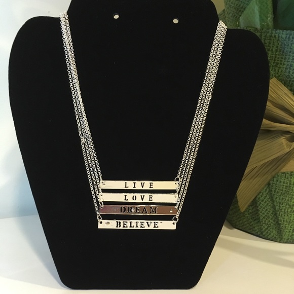Stackable Inspiration Quote Necklace Believe - Picture 5 of 8